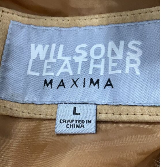 Wilson's Leather Suede Jacket with Fur Trim - Picture 2 of 5